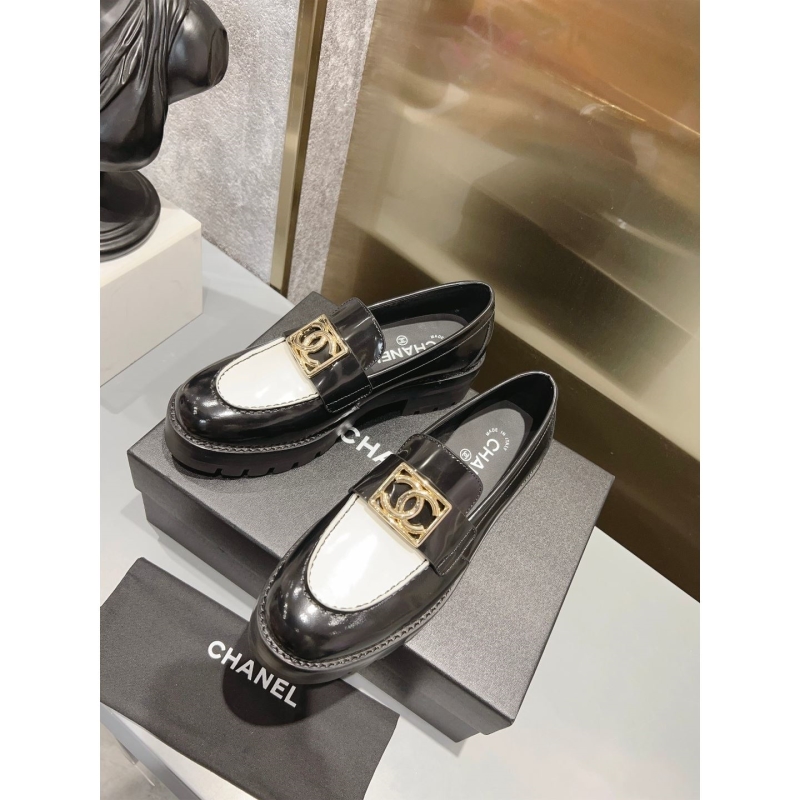 Ch*el leather shoes